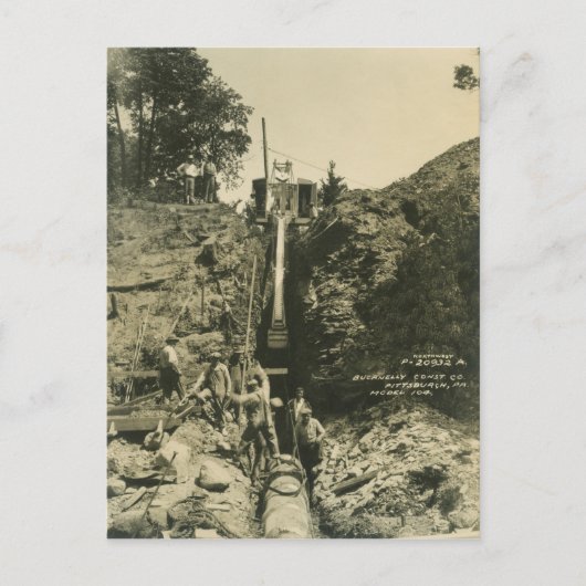 Carte Postale INGÉNIEUR D'EXPLOITATION D'UNE grue et D'UNE DOUCH (Devant)