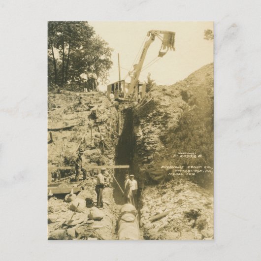 Carte Postale INGÉNIEUR D'EXPLOITATION D'UNE grue et D'UNE DOUCH (Devant)