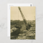 Carte Postale INGÉNIEUR D'EXPLOITATION D'UNE grue et D'UNE DOUCH (Devant / Derrière)