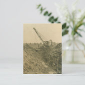 Carte Postale INGÉNIEUR D'EXPLOITATION D'UNE grue et D'UNE DOUCH (Debout devant)