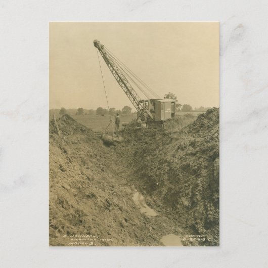 Carte Postale INGÉNIEUR D'EXPLOITATION D'UNE grue et D'UNE DOUCH (Devant)