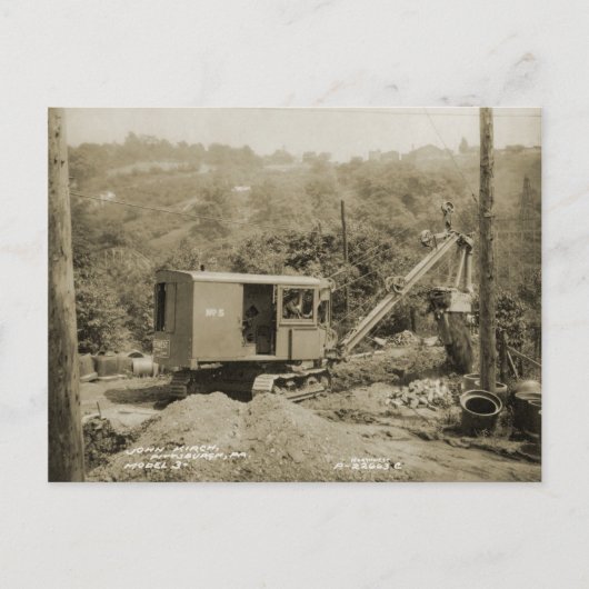 Carte Postale INGÉNIEUR D'EXPLOITATION D'UNE grue et D'UNE DOUCH (Devant)
