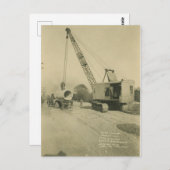 Carte Postale INGÉNIEUR D'EXPLOITATION D'UNE grue et D'UNE DOUCH (Devant / Derrière)