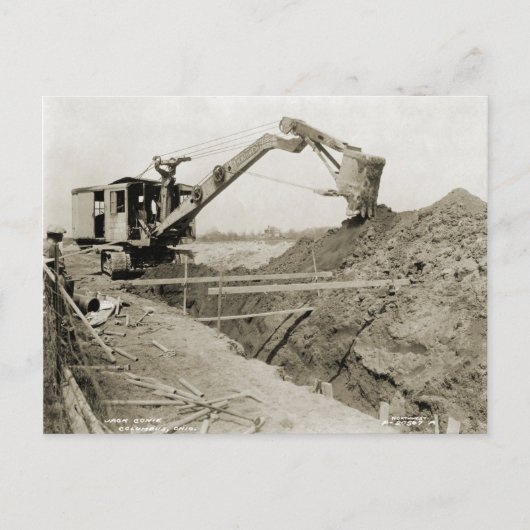 Carte Postale INGÉNIEUR D'EXPLOITATION D'UNE grue et D'UNE DOUCH (Devant)