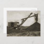 Carte Postale INGÉNIEUR D'EXPLOITATION D'UNE grue et D'UNE NAVIR (Devant / Derrière)