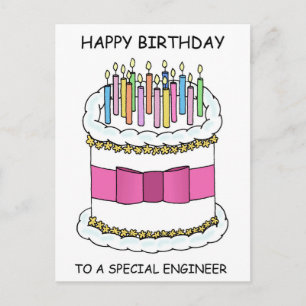 Carte Postale Ingénieur Joyeux Anniversaire