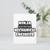 Carte Postale Ingénieur mécanique Ninja (Debout devant)
