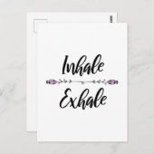 Carte Postale Inhale Exhale (Devant / Derrière)