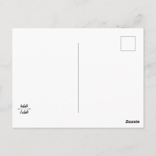 Carte Postale Inhale Exhale (Dos)