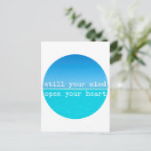 Carte Postale Inhale Exhale Relaxant Devis Médationnel (Debout devant)