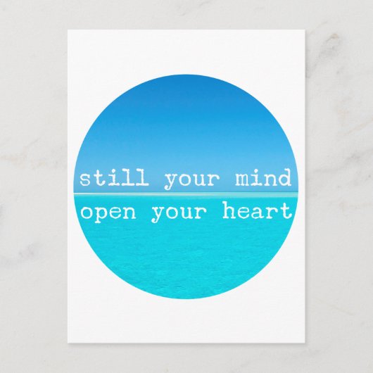 Carte Postale Inhale Exhale Relaxant Devis Médationnel (Devant)