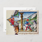 Carte Postale Initiale historique 'L' (Devant / Derrière)