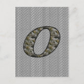 Carte postale initiale monogramme O Hydrangea Flor (Devant)