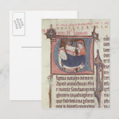 Carte Postale Initiales historiées 'U' et 'I' (Devant / Derrière)