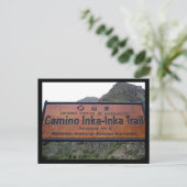 Carte Postale inka trail peru (Debout devant)
