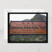 Carte Postale inka trail peru (Devant / Derrière)