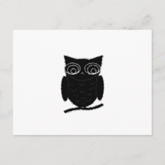 Carte Postale Inkblot Owl (Devant)