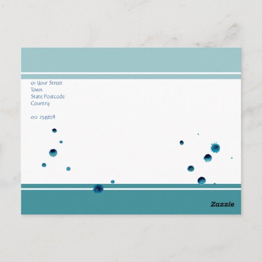 Carte postale Inkwell Best Regards (Dos)