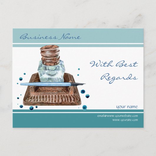 Carte postale Inkwell Best Regards (Devant)