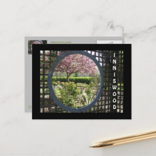CARTE POSTALE INNISWOOD METRO GARDENS/LATTICE GATE ROUND "FENÊTR