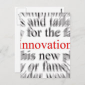 Carte Postale Innovation (Devant / Derrière)