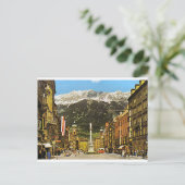 Carte Postale Innsbruck, Maria Theresa Strasse, 1950 (Debout devant)