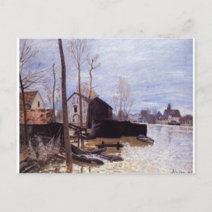 Carte Postale Inondation à Moret par Alfred Sisley