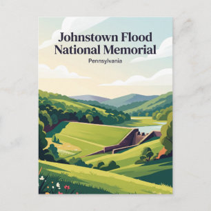 Carte Postale Inondation de Johnstown, monument national, Pennsy