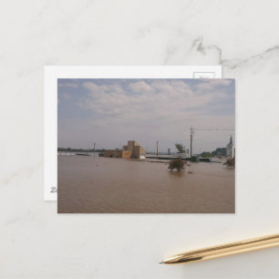 Carte Postale inondations à Burlington, Iowa 2019