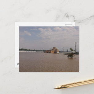 Carte Postale inondations à Burlington, Iowa barrières brisées