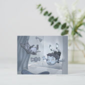 Carte postale "Inonder la maison" (Debout devant)