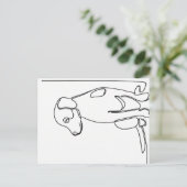 Carte Postale Inquisitive Dog (Debout devant)