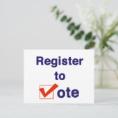 Carte Postale Inscrivez-Vous Au Vote 2026 (Debout devant)