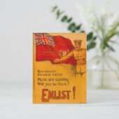 Carte Postale Inscrivez-vous pour le Canada! (Debout devant)