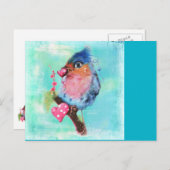 Carte postale "Inséparable" ©Sheena Pike (Devant / Derrière)