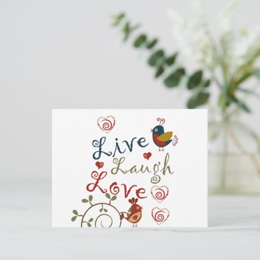 Carte Postale Inséparables (Debout devant)