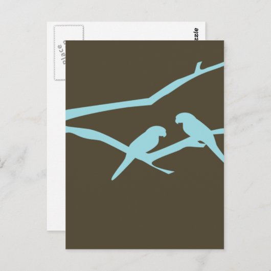 Carte Postale Inséparables (Devant / Derrière)