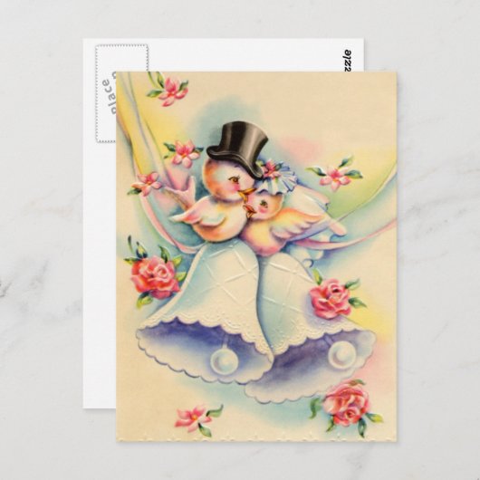 Carte Postale Inséparables (Devant / Derrière)