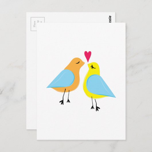 Carte Postale inséparables (Devant / Derrière)