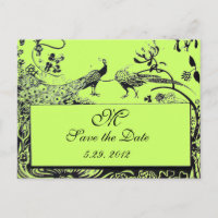 INSÉPARABLES mariages MONOGRAM noir et blanc vert