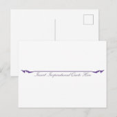 Carte Postale Insérer un devis inspirant ici - violet (Devant / Derrière)