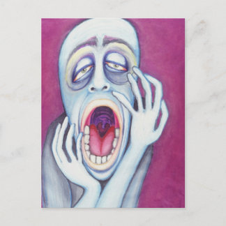 Carte Postale Insérer une bouche, ouvrir le lundi