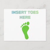 Carte Postale Insert Toes Here (Devant)