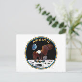 Carte Postale Insigne d'Apollo 11 (Debout devant)