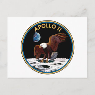 Carte Postale Insigne d'Apollo 11