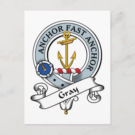 Carte Postale Insigne de clan gris (Devant)