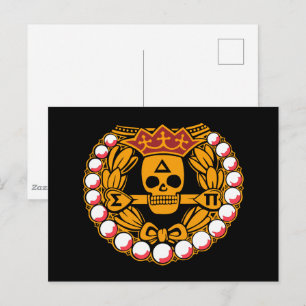 Carte Postale Insigne de crâne Delta Sigma Pi