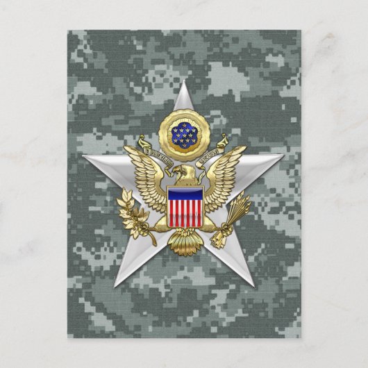 Carte Postale Insigne de la Direction générale de l'état-major (Devant)