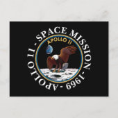 Carte Postale Insigne de mission spatiale Apollo 11 1969 (Devant)