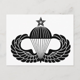 Carte Postale Insigne de parachutiste, Senior